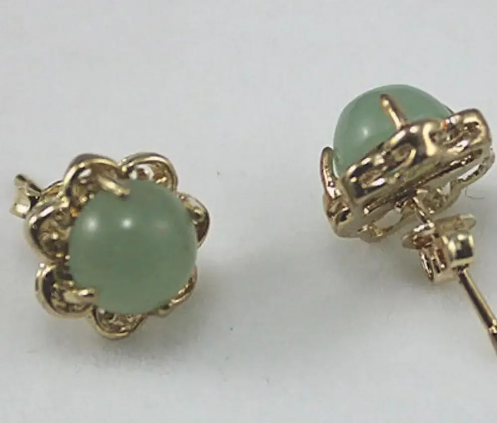 Модные украшения, хит продаж, 3 цвета, очаровательные женские серьги светло-зеленого/черного натурального нефрита 18 карат