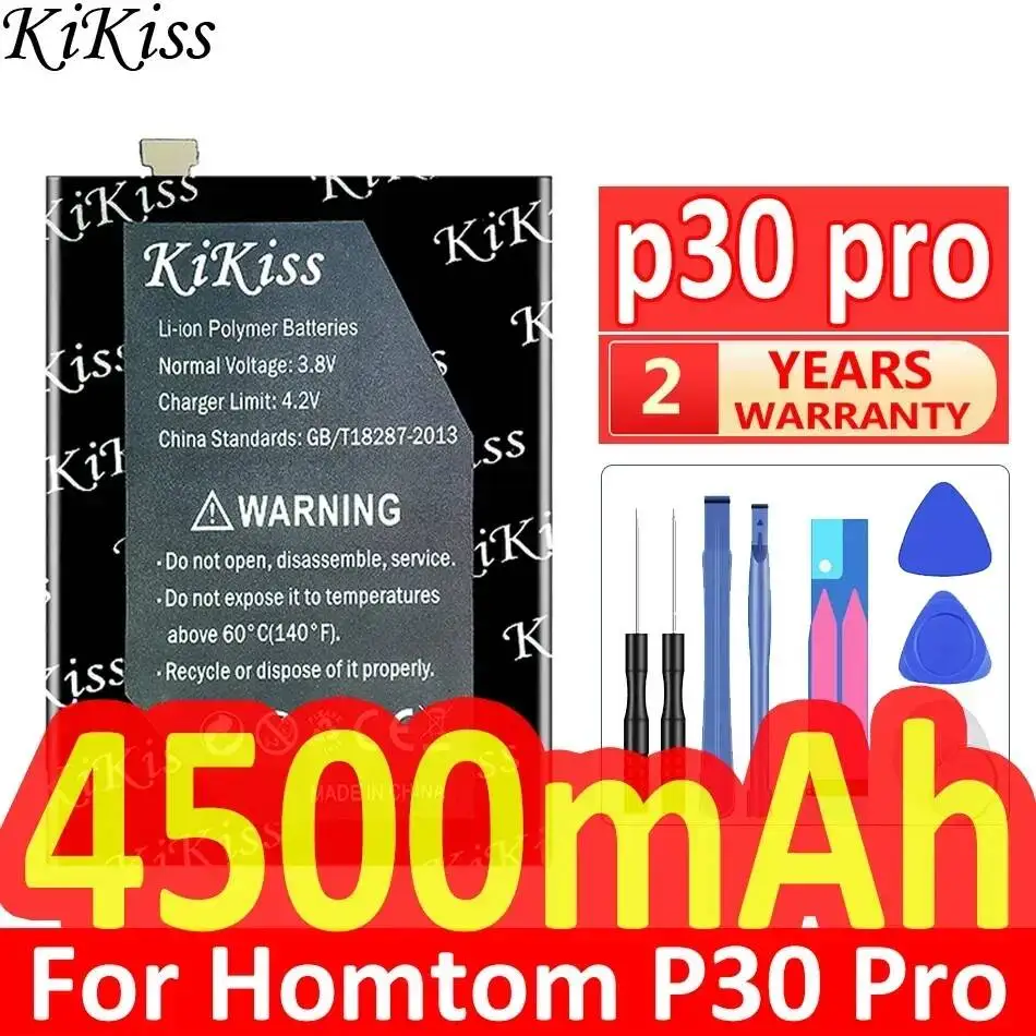 Mobile Phone Battery Stable 4500mAh Safe For Homtom P30 Pro