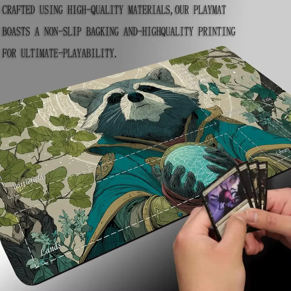 Crystal Ball procione magico Tappetino da gioco magico Tappetino da gioco per battaglia con area mtg tappetino da scrivania adatto per la raccolta di giochi