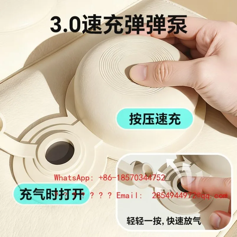 Press-type Inflatable Foot Pad Without Seat Cushion Leg Stool Car Passenger Leg Support