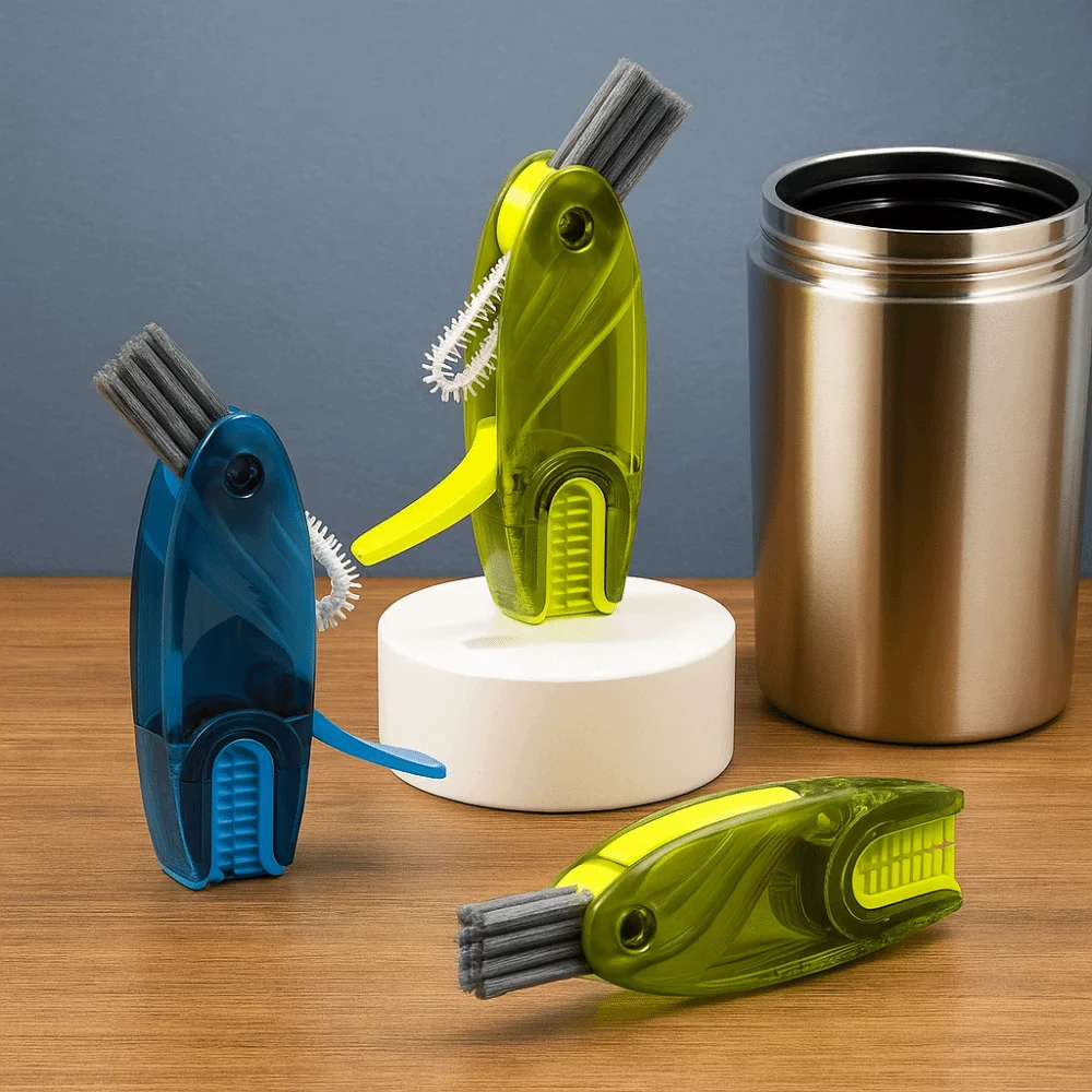 

Plastic 4 In 1 U-shaped Cleaning Brush Handheld Rotatable Bottle Brush Cleaner Foldable Reusable Cup Mouth Brush Deep Clean