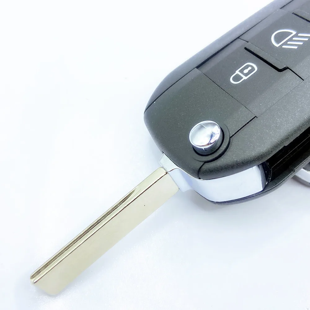 3b remoto chave do carro escudo caso fob em branco para peugeot 208 2008 301 308 508 5008 rcz para citroen c-elysee C4-Cactus farol médio