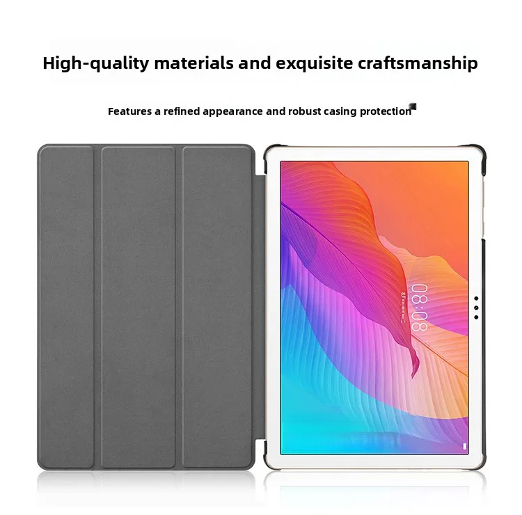 Für Huawei Tablet Schutzhülle MediaPad T5 10 Zoll - Hartschalen-Dreifach-Faltbare Lederhülle – Detail 3