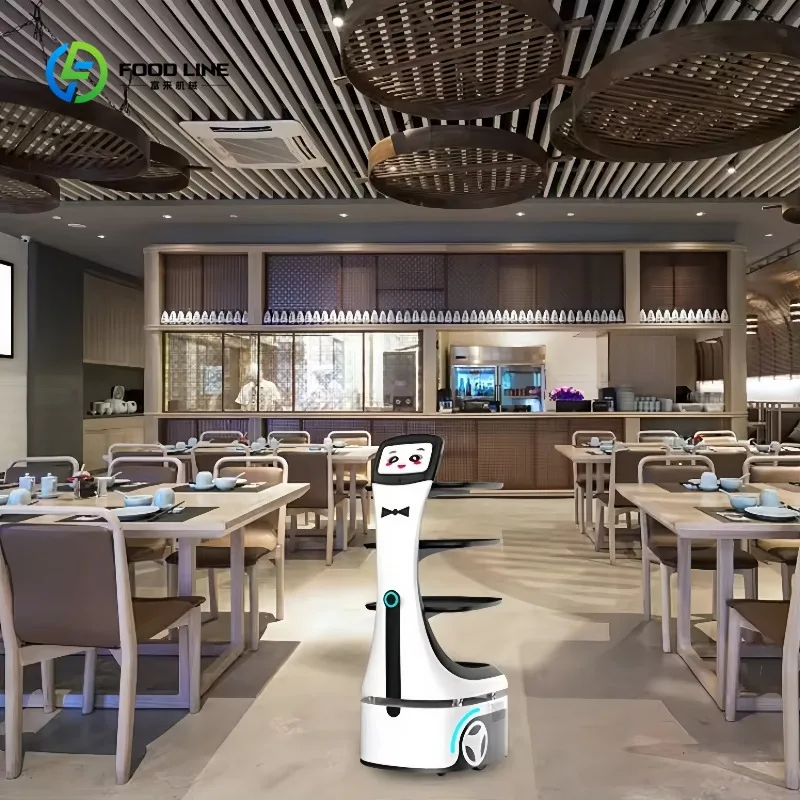 Servicerobot Voedselbezorgrobot Ober voor hotelrestaurant Voedselbezorgrobot