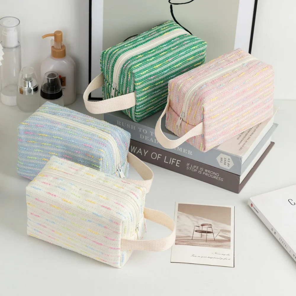 حقائب مستحضرات التجميل النسائية ذات سعة كبيرة، حقيبة يد للسفر للسيدات غير رسمية مع سحاب، حقيبة أدوات الزينة النسائية، حقائب يد للمكياج