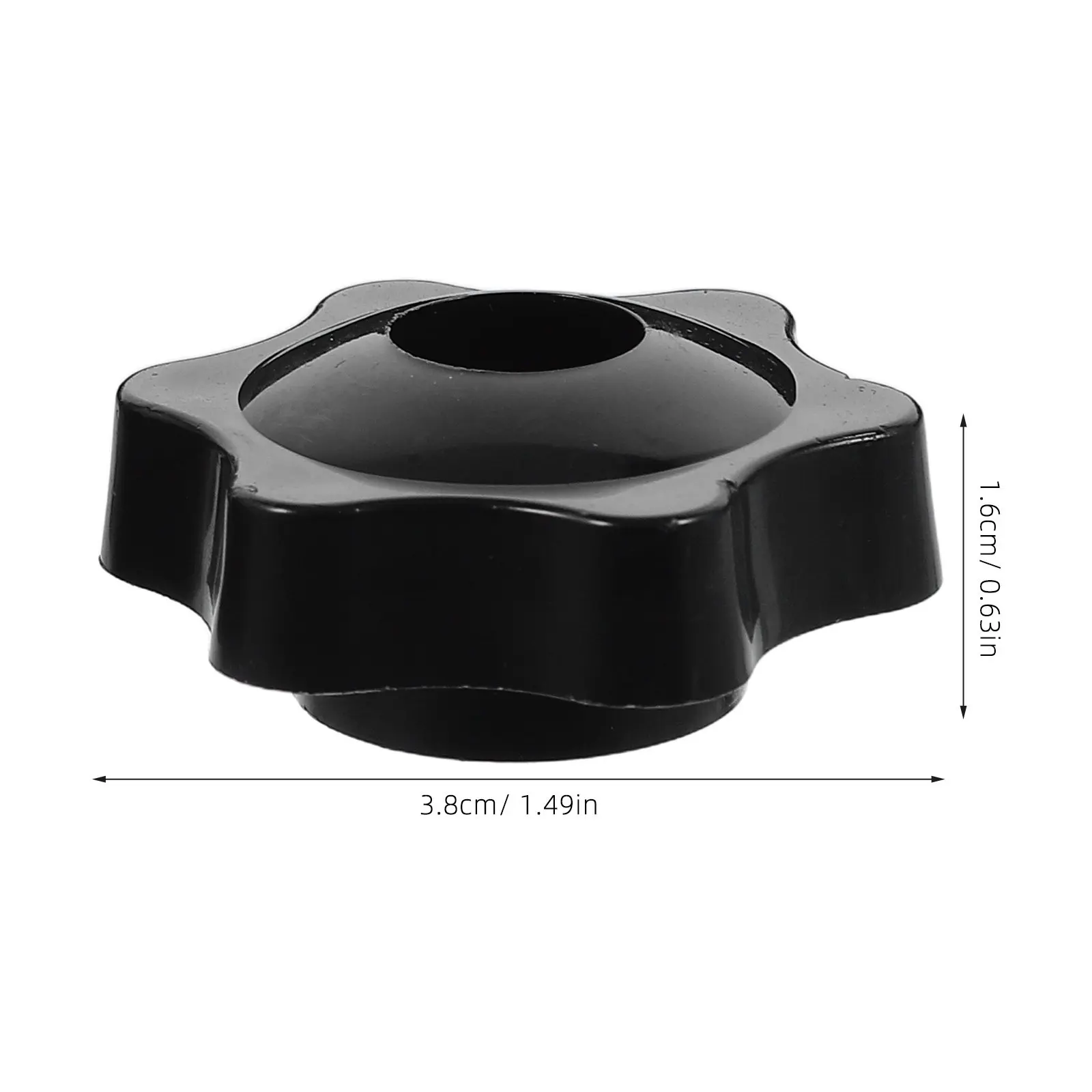 12Pcs Hand Nut Star Shape Plum Blossom Handle Nut Plastic Threaded Nuts for Machine Equipment Cabinet Woodworking Jig Clamping