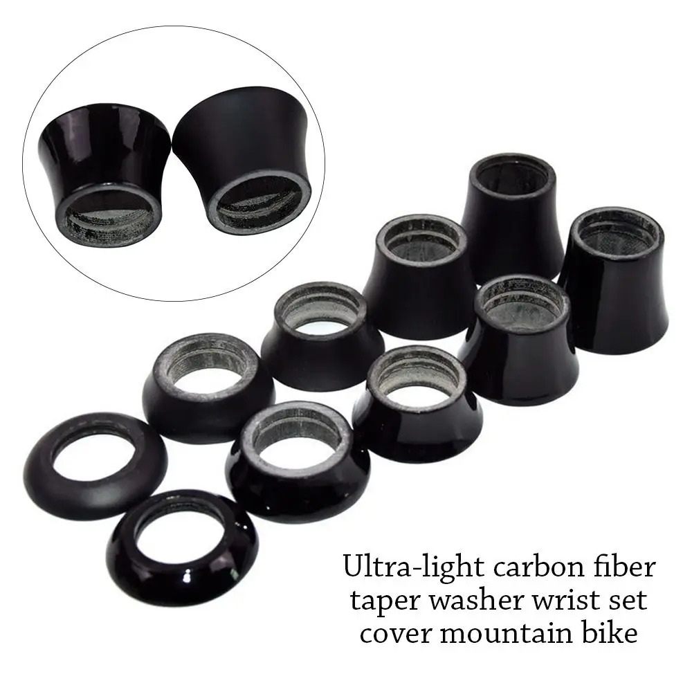 Glossy Mountain Road Bicycle Headset Conical Spacers Bicycle Accessories Taper Washer Full Carbon Headsets