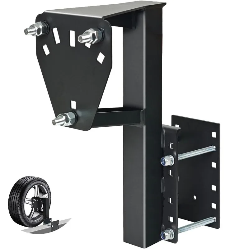 Trailer Spare Tire Bracket, 3 Nuts Locking Carrier, Fit for Boat, RV Accessories