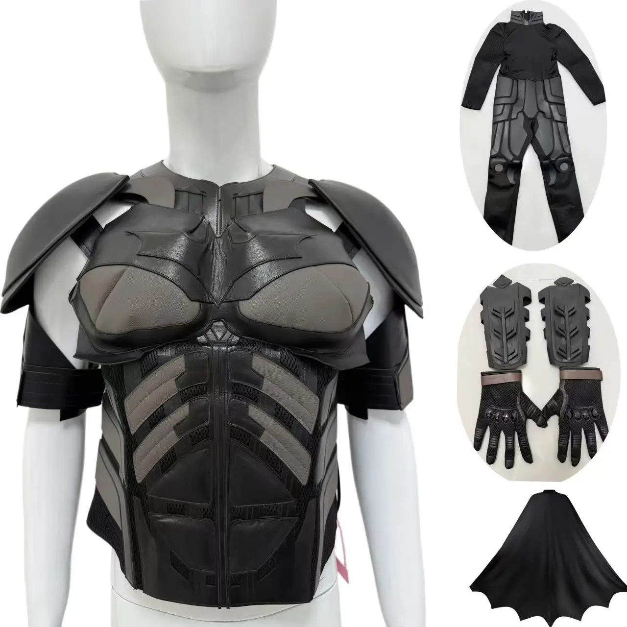 Bruce Cosplay Kostüm Erwachsene Mann Verkleidung Weste Aromr B Leder Brust Rüstung Halloween Kleidung