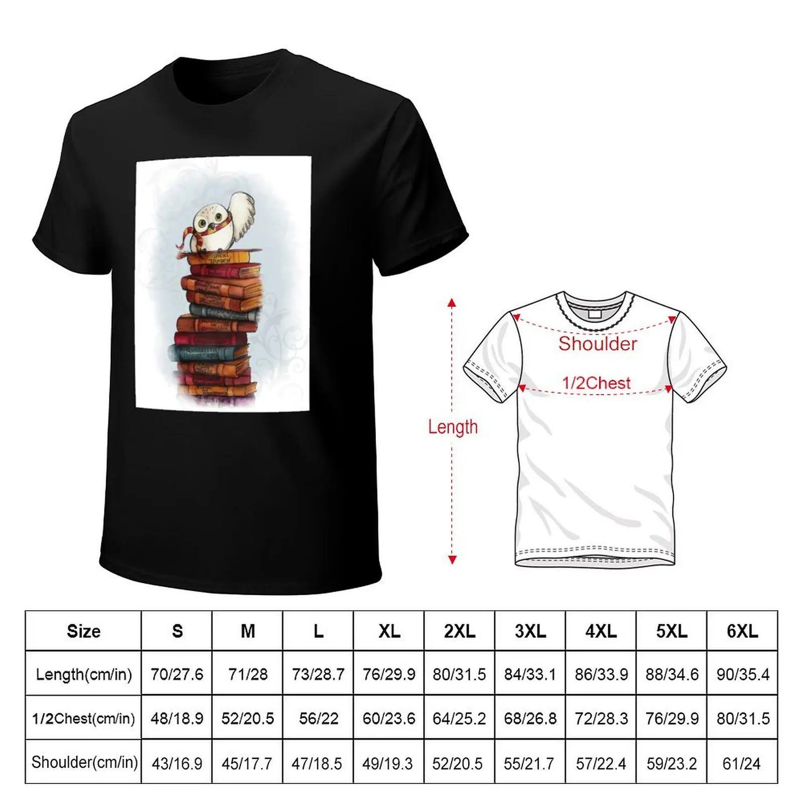 Librarian Hedwig T-Shirt Personalized t-shirt vintage graphic tee man clothes hippie clothes workout shirts for men