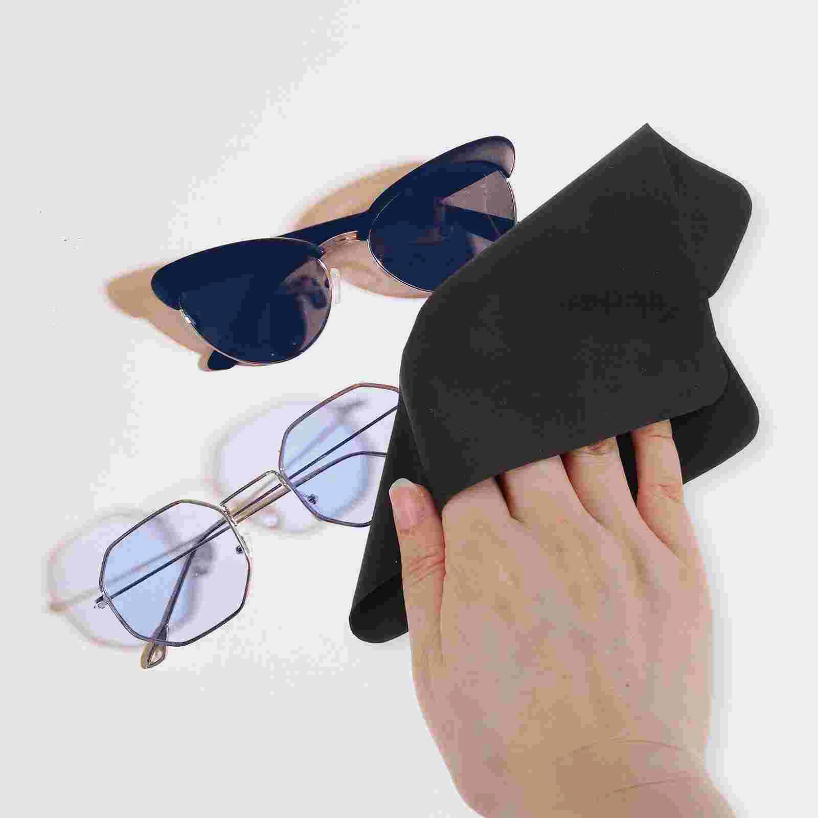 5 Pcs Cleaning Cloth Glasses Wipes Polishing Cloths Camera Lens Eyeglass Suede Cleaner