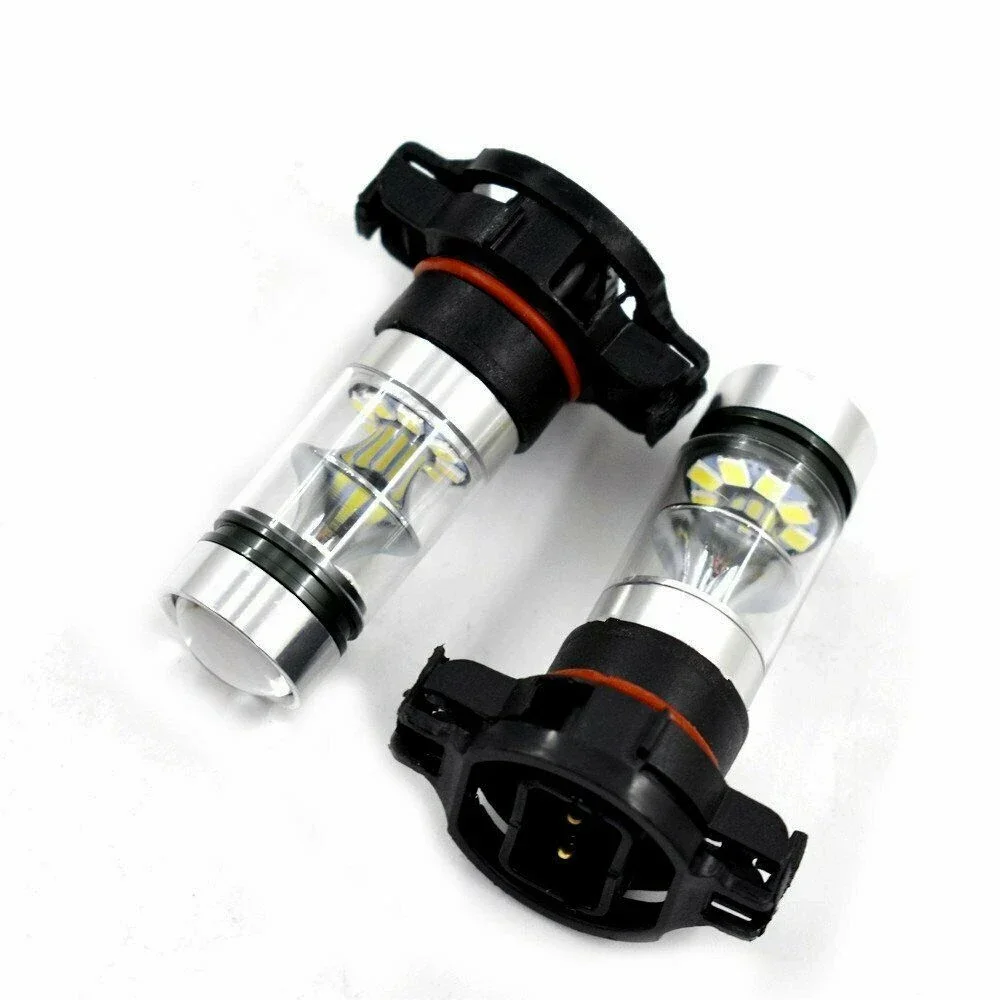 H16EU  LED Foglights Conversion Kit Bulbs High Low Beam 100W 6000K Super White PSX24W Auto Driving Headlight High Low 12V 24V