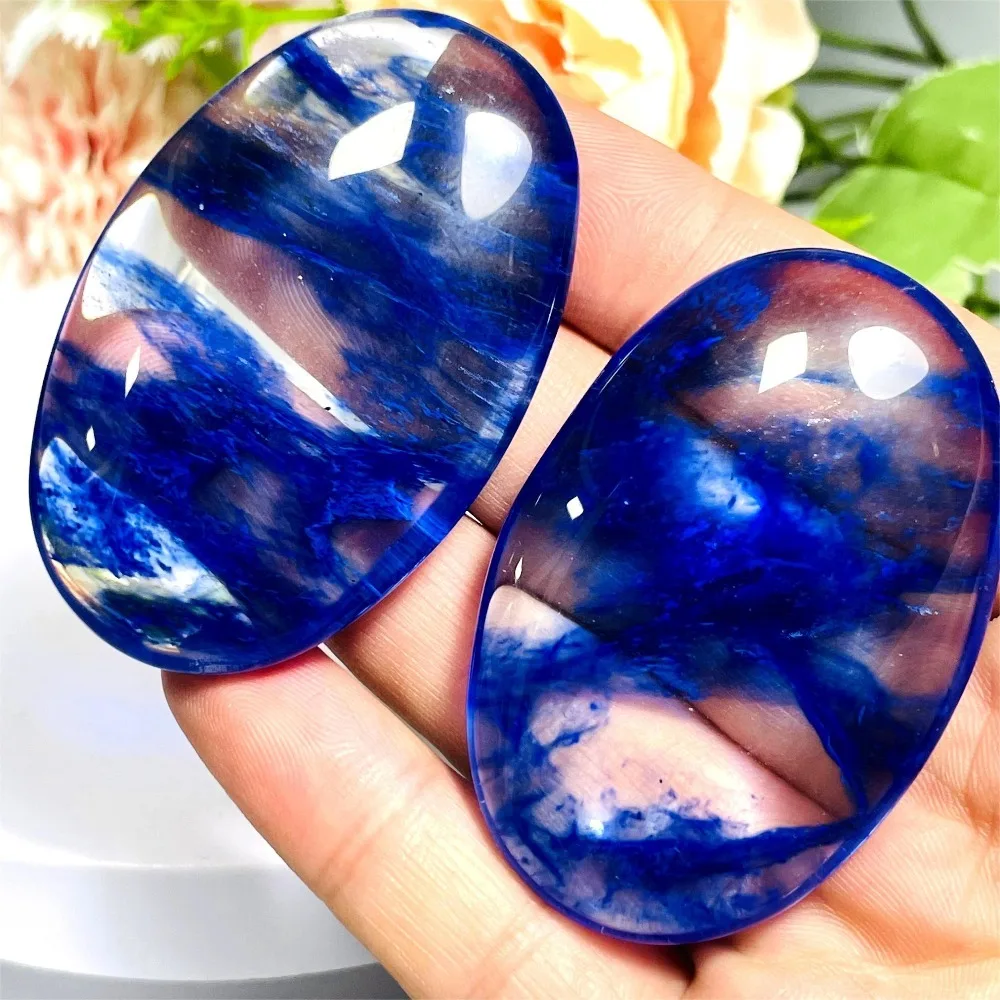 Artificial Blue Melted Stone Palmstone Which Are Home Decorations Gifts for Friends Holiday Gifts and Desktop Decorations