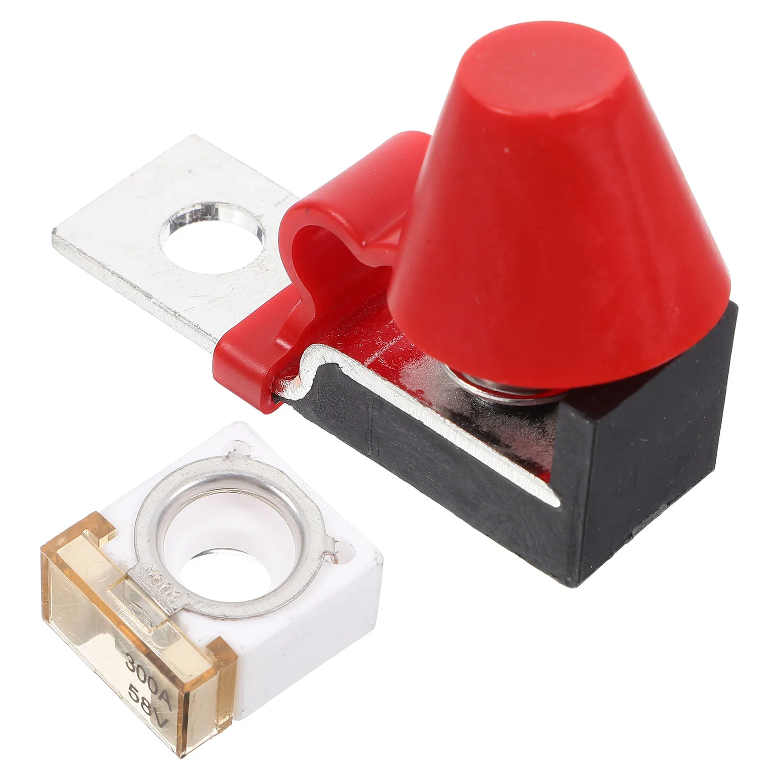 

Compact 300a Marine Terminal Fuse Holder Durable Zinc Alloy Plastic Easy Install Safety Protection Terminal Fuse