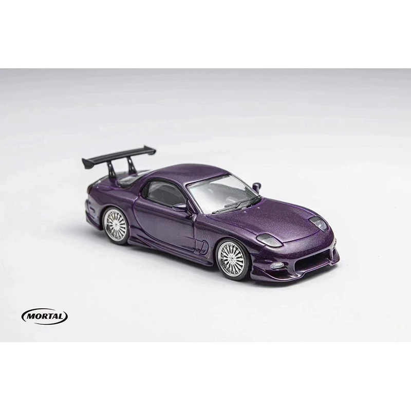 Mortal In Stock 1:64 RX7 FD3S Veilside Fortune FNF DOM`S Diecast Diorama Car Model Collection Miniature Toys