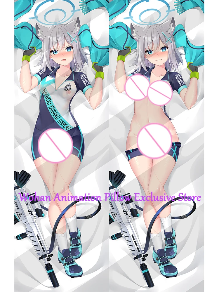 

Наволочка для подушки Аниме Dakimakura Sunaookami Shiroko двухсторонняя наволочка с двусторонним принтом украшение для тела