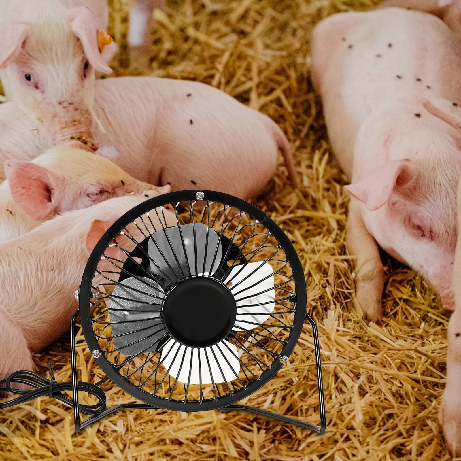 

Solar Pet Small Doghouse Cooler Chicken Coop Portable Greenhouse Cooling Camping Fans Pet House Solar Powered Fan Desk USB Table