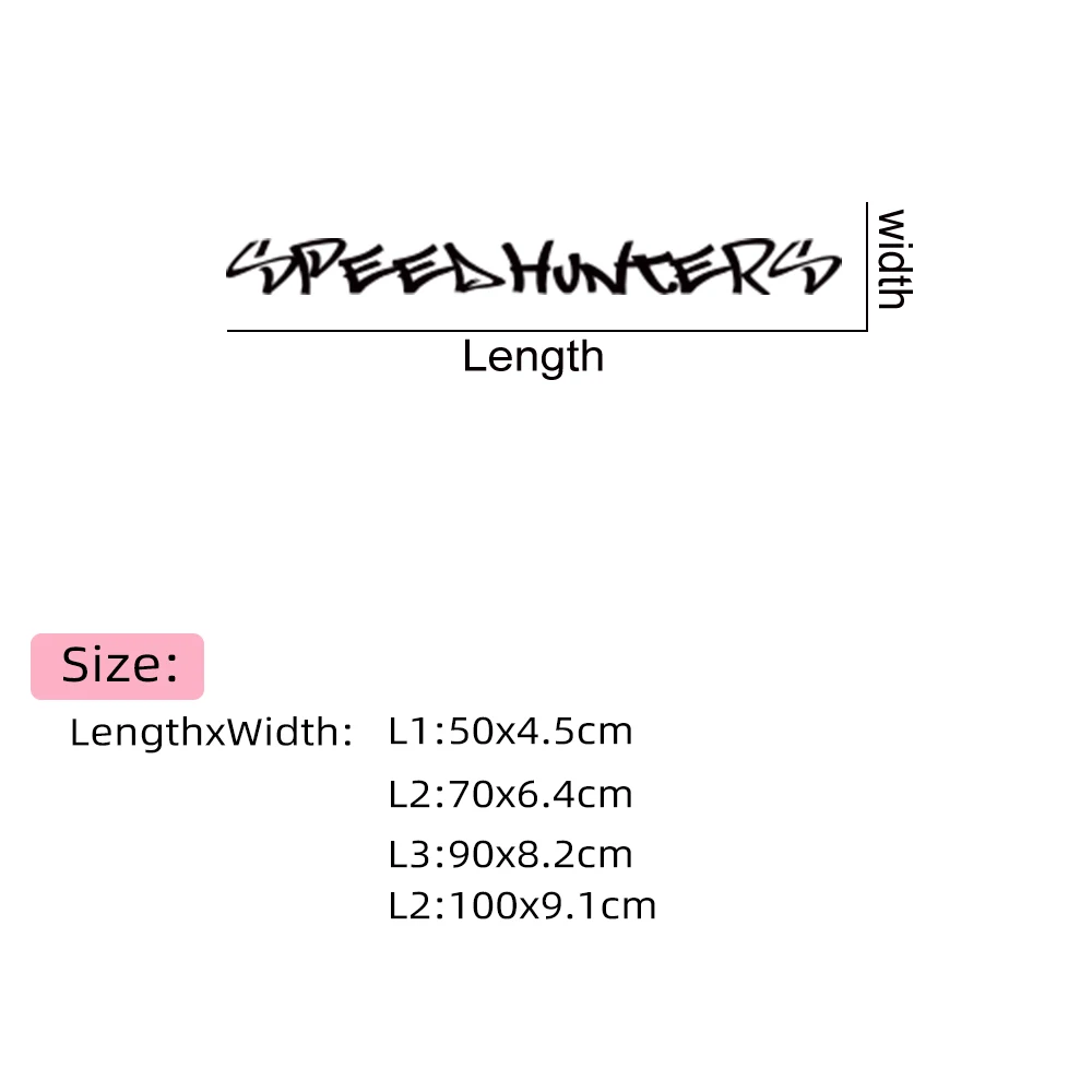 Creative Speed Hunters Car Sticker Auto Windshield Window Side Body Decoration Vinyl Decor Decal Motorcycle Tuning Accessories image 6
