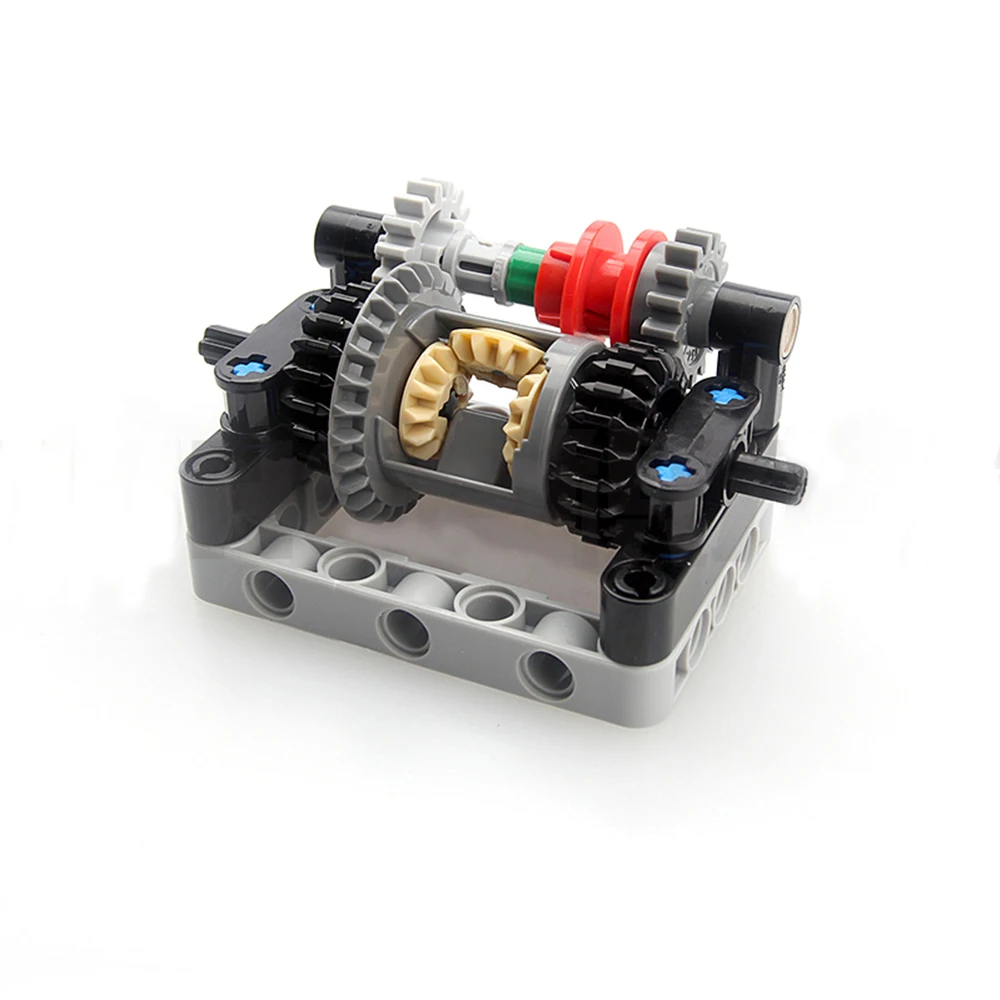 New Simple Differentials Lock Small Particles Technical Parts Compatible With Legoeds Building Blocks MOC Car Speed Modification