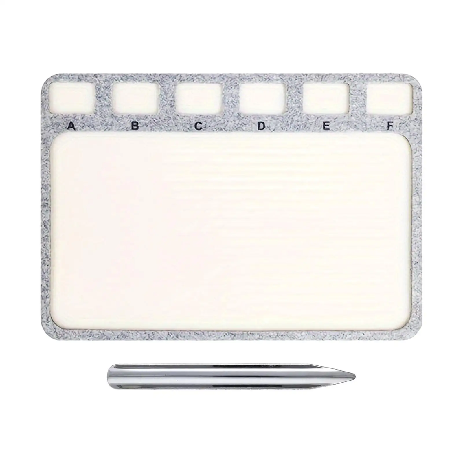 

Bead Mat with Bead Scoop 6 Compartments Soft Surface Felt Bead Design Board Bead Pad Rectangle Beads Tray Bead Board Beading Mat