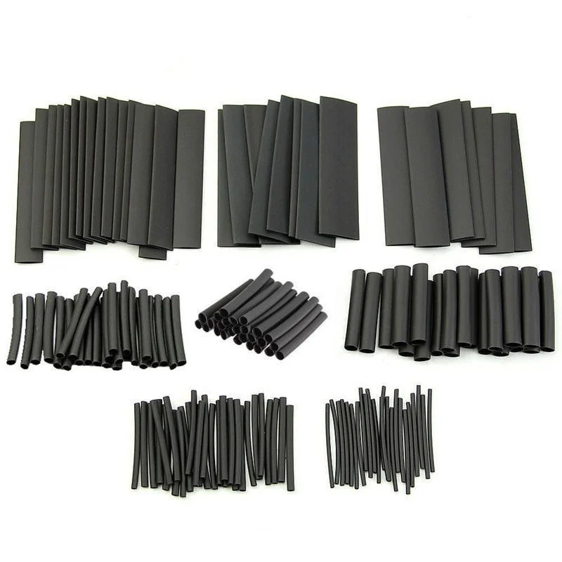 63pcs Heat Shrink Tube Wires Shrinking Wrap Tubing Cable Connect Protector Waterproof Shrinkage 2:1 Electrical Wire Wrap Sleeve