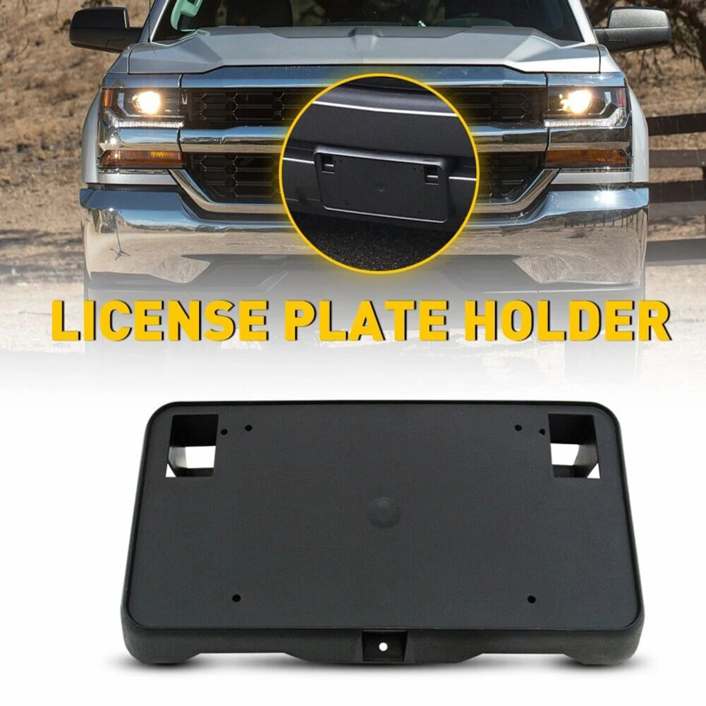 

Front Bumper License Plate Frame Bracket Mounting Holder Compatible For 1500 2016-2018 23354526 GM1068172 Affordable