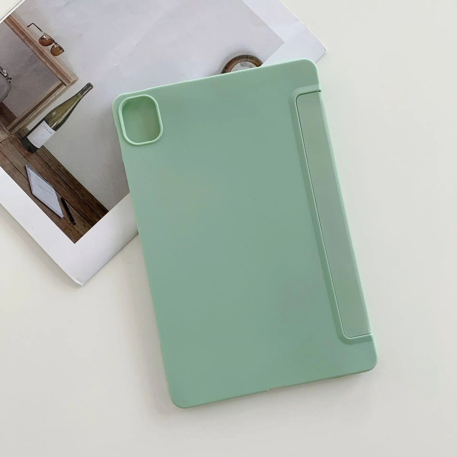 เคสซิลิโคนนิ่มสำหรับ redmi Pad SE Stand เคสป้องกันแบบพับสำหรับ Xiaomi Pad 6S Pro 12.4นิ้ว6 5 11นิ้ว redmi Pad 10.6