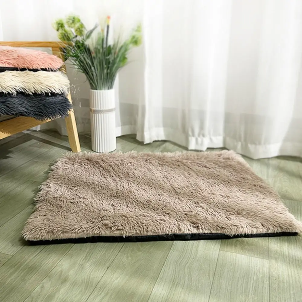 Capa de cama para gatos, cobertor macio de pelúcia para inverno, veludo, antiderrapante, cobertor de cama para cães, respirável, confortável, tapete de dormir para animais de estimação