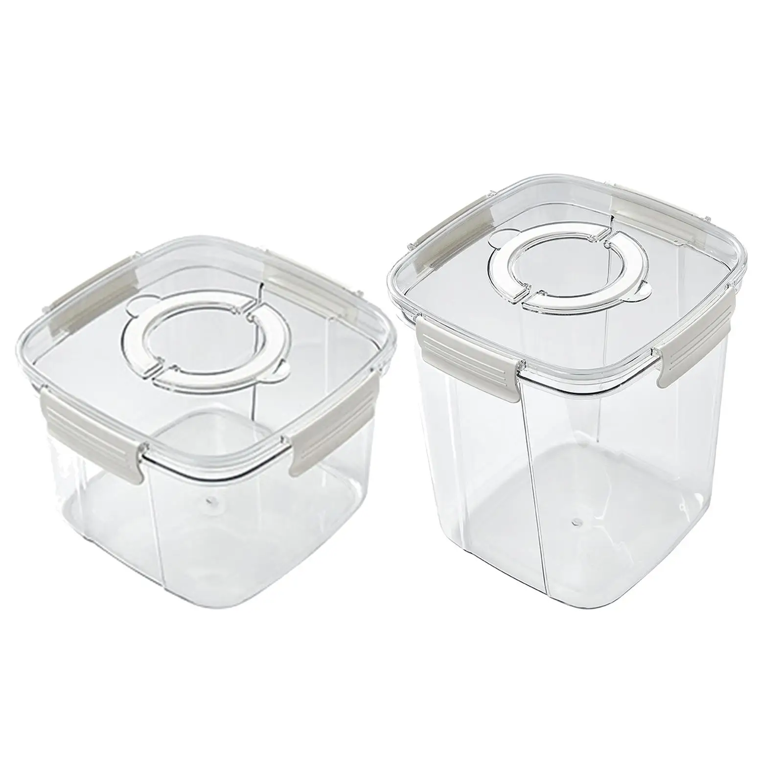 Food Container Measuring Cup Food Holder Bin for Cupboard Countertop Kitchen