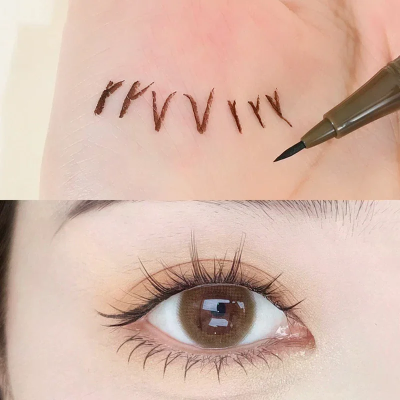 Trwały eyeliner w płynie w pisaku, matowy, gładki, szybkoschnący, wodoodporny, nie rozmazuje się, ultracienki eyeliner, pisak do dolnej powieki, narzędzia kosmetyczne.