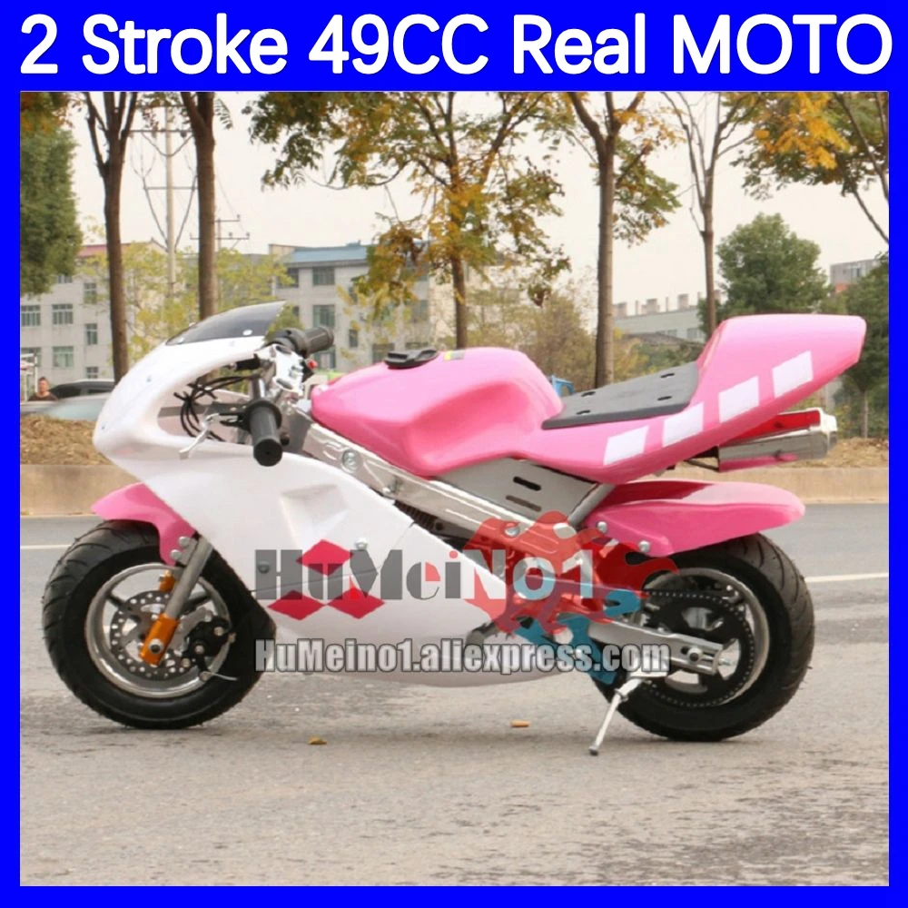 2Stroke 49CC Off-road Superbike Mountain Race Gasoline Pocket Bike Small MOTO Bikes Racing Autocycle Buggy Child Mini Motorcycle