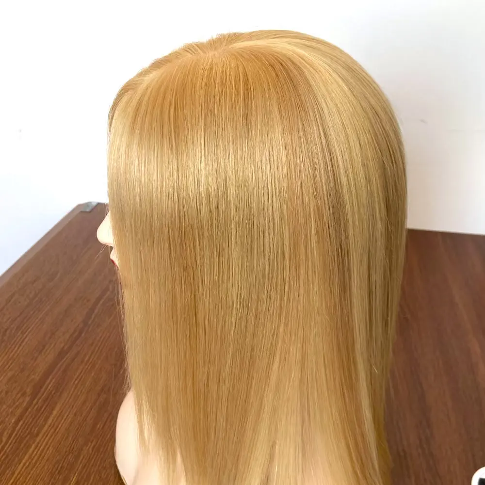 Hstonir Silk Base Human Hair Wig Top Lace 613 Blond Brazilian Solove Pixie Cut Nadula European Remy Hair Wig G039