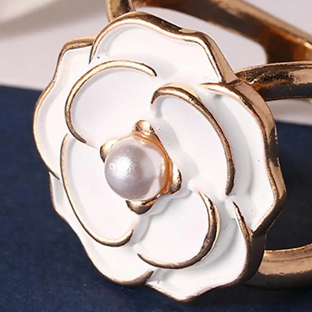 4Pcs 4Pcs X Shape Women Scarf Rings Camellia Faux Pearl Tie Clips Cufflink Metal Shawl Clasp Holder Buckles Silk Scarves Neck Wear - Aliexpress Deal