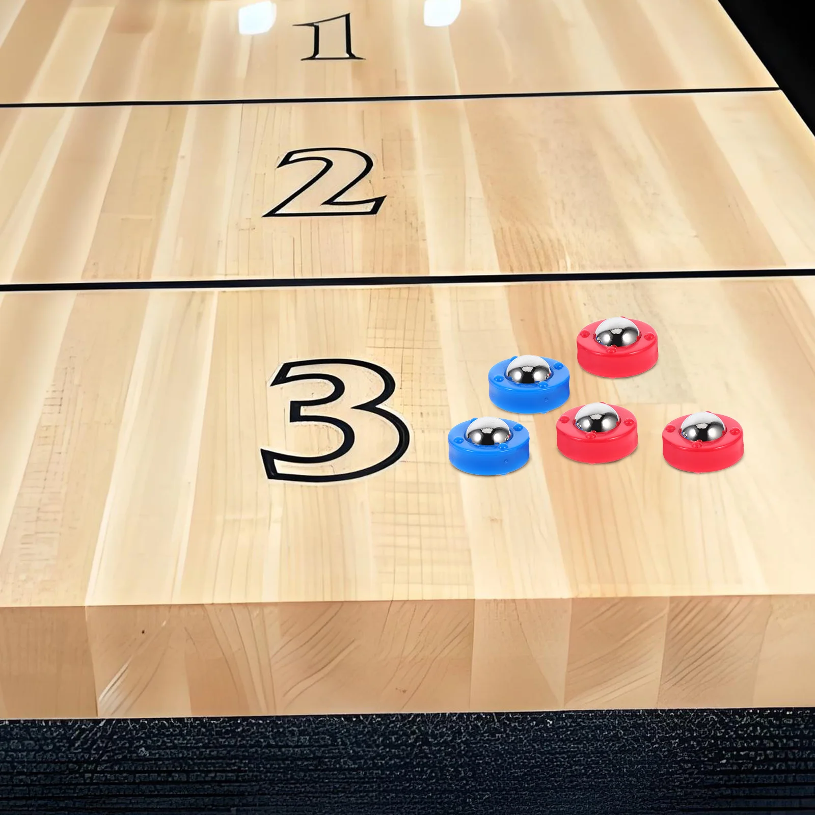 40 Uds juego de mesa cuentas rodantes Shuffleboard Pucks Mini rodillos de repuesto para accesorios de juego de mesa equipo de bolas rodantes