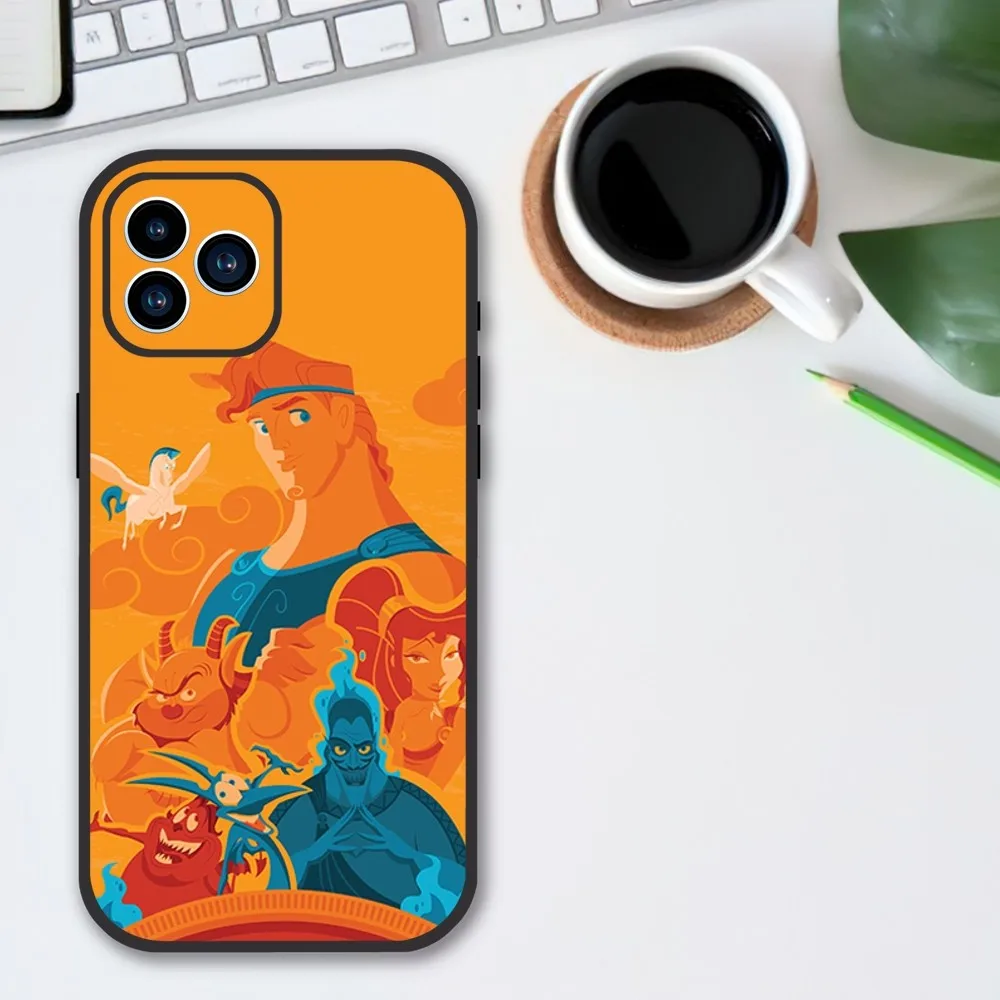 MINISO Disney H-Hercules Phone Case For iPhone 13 12 11 14 15 Pro XS Max XR X 8 7 6S 6 Plus Soft Back case