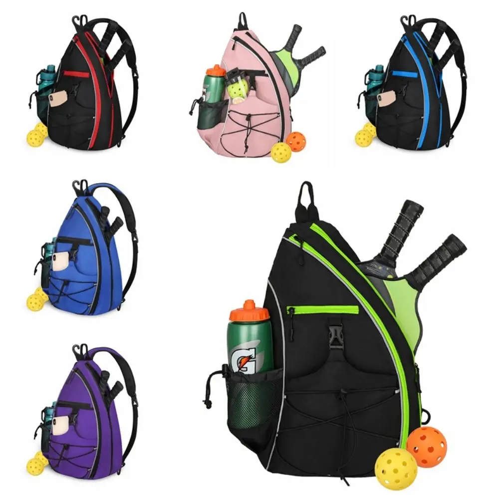 

Большая вместительная сумка для пиклбола с крючком для забора, легкий рюкзак для пикл-мяча, безопасный карман, регулируемая сумка на ремне для женщин и мужчин