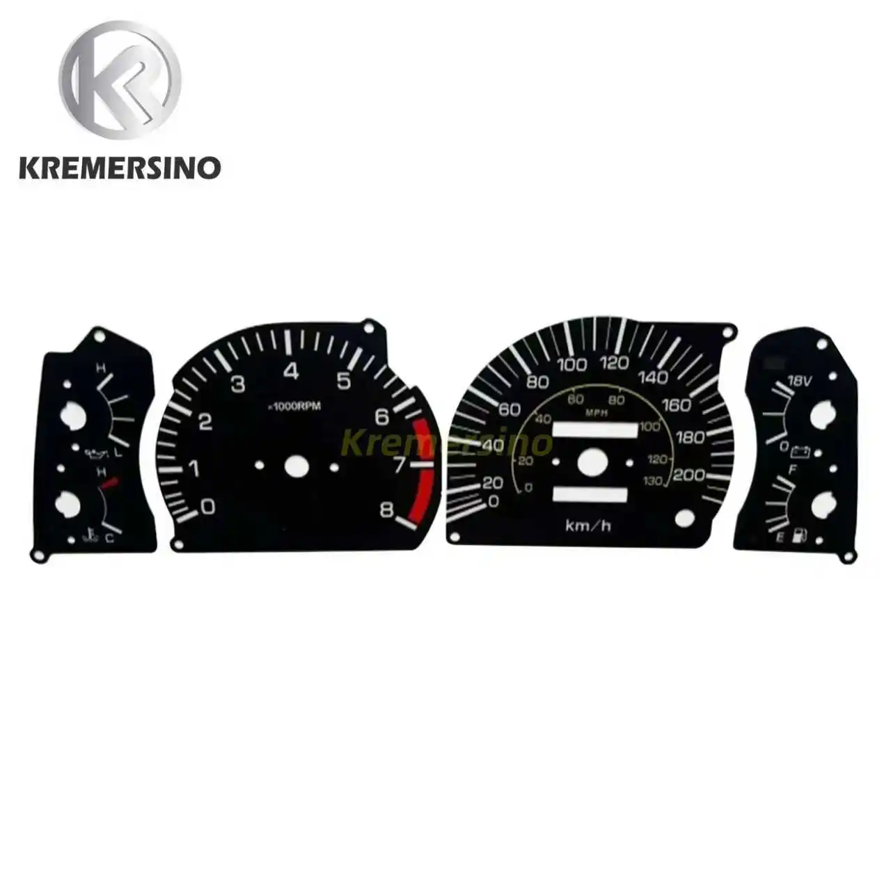 Instrument Cluster Overlay Dashboard Trim Sticker Decal for Toyota LC80 1989‑1997 Car Interior Retrofit Accessory