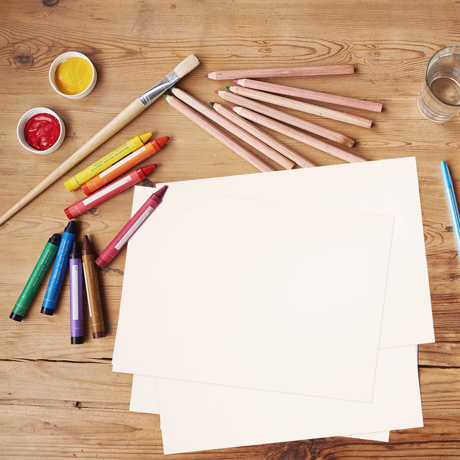 

Watercolor Paper 50 Cotton Drawing Painting Textured White Student Professional Art Craft School Supplies Beginner Use