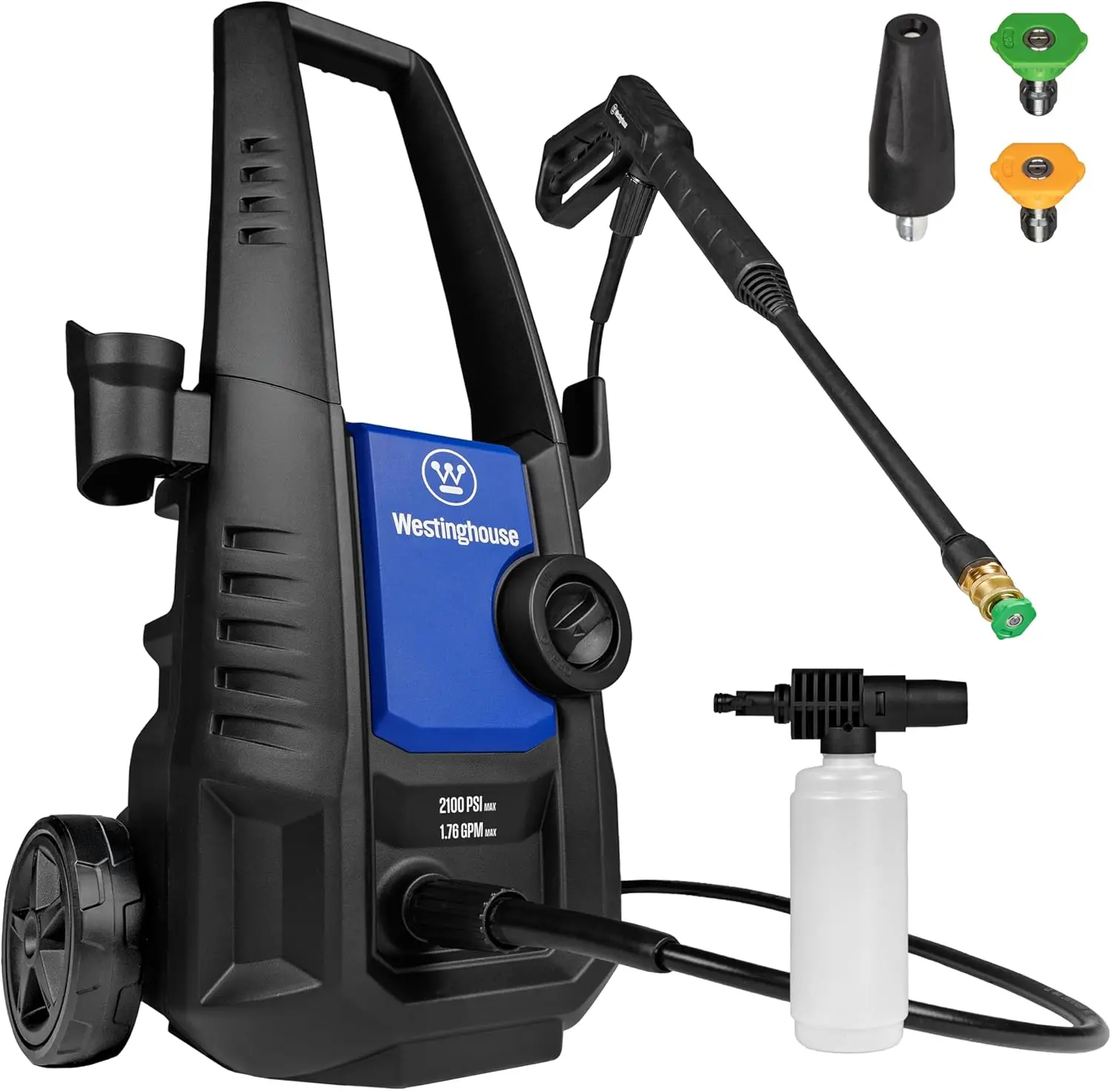 

Car Fence Driveway Cleaning Electric Pressure Washer with Foam Cannon and Turbo Nozzle