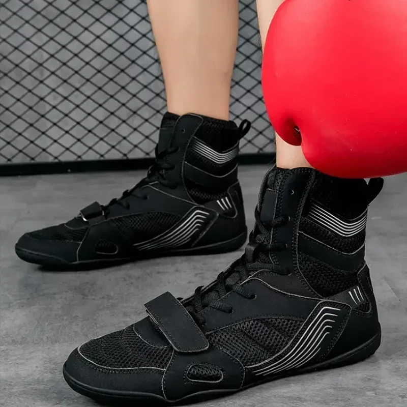 Sneakers Women Wrestling Shoes Luxury Brand Boxing Shoes for Kids Non-Slip Gym Shoes Boy Lace Up Boy Zapatillas Powerlifting