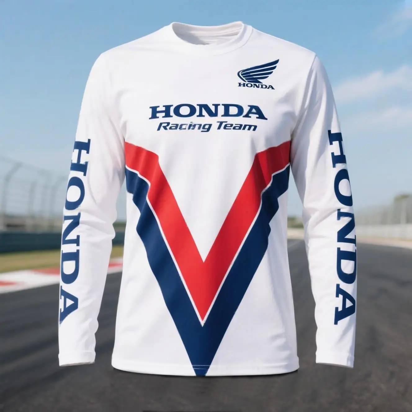 

Новая футболка для езды на мотоцикле по бездорожью, быстросохнущая дышащая футболка с длинными рукавами для верховой езды Honda, топы для мужчин и женщин