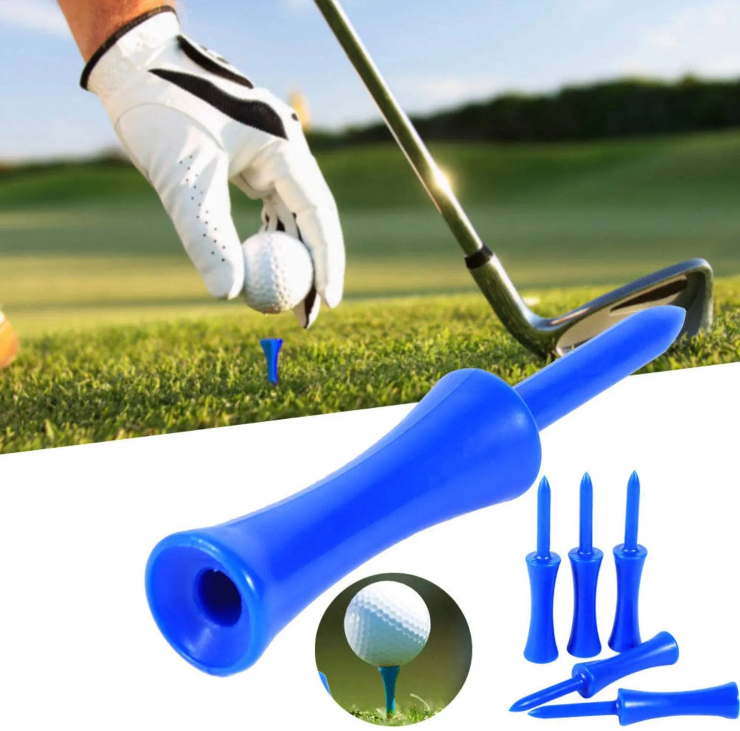 50 Pcs Training Golf Tees Plastic for Driver Mixed 32mm 39mm 45mm 51mm 58mm 70mm Golfer Practice Accessories Drop Shipping