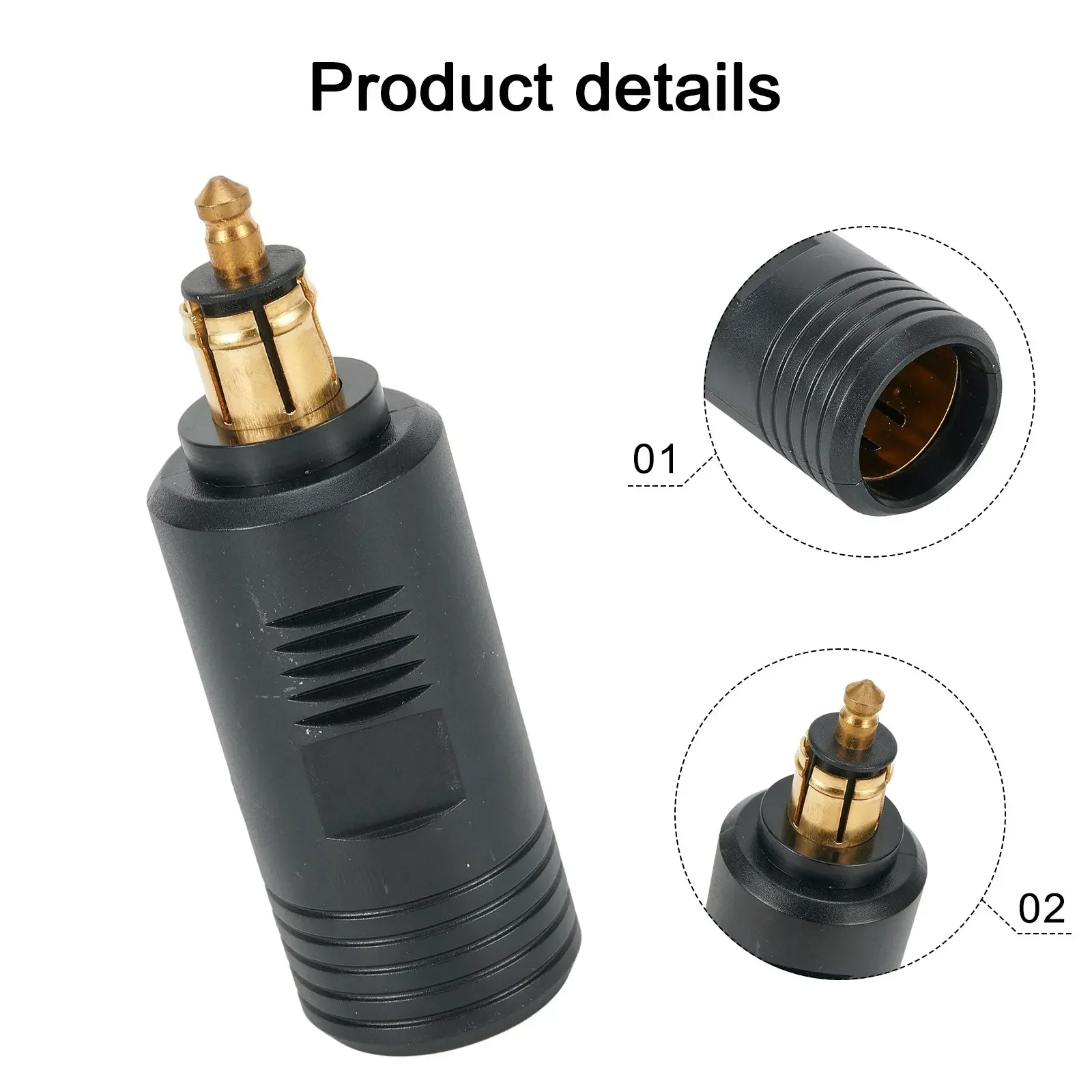 Enhanced Performance For Motorcycle DIN Socket Converter Adapter Stable Characteristics Excellent Conductivity