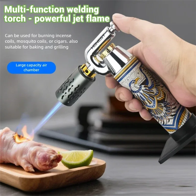 HONEST nouveau pistolet de pulvérisation multifonctionnel coupe-vent pistolet de soudage à haute température, Barbecue en plein air cuisine cuisson briquet gonflable