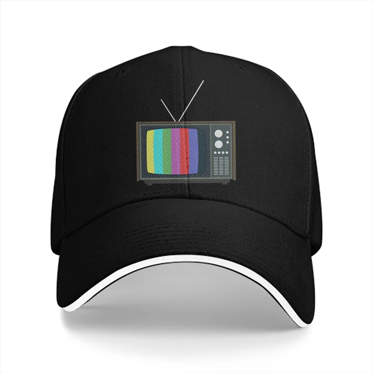 New Men's And Women's Baseball Caps No Signal Old TV Truck Driver Hat Outdoor Sun Hat Creative gifts