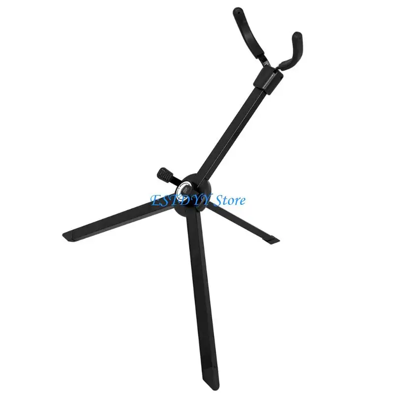 

G6DE Portable Foldable Saxophone Stand Adjustable Height Metal Construction with Carrying Bag for Secure Storage & Travel
