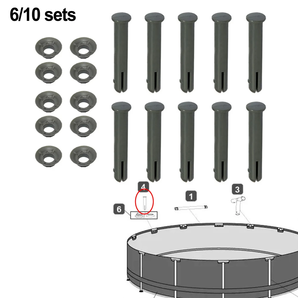 Replacement Pin & Gasket Set P61796 for Pro for Steel Pools 60mm Long Strong and Reliable for Pool Maintenance