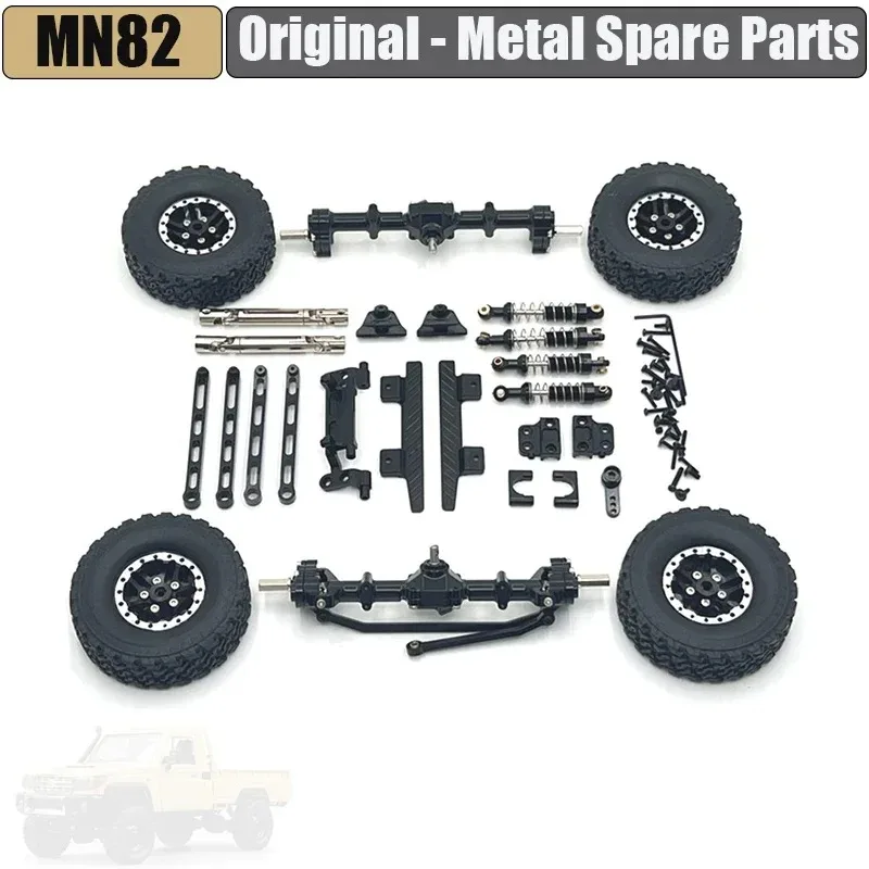 Metal Rear Axle Fixing Spring Plate Spring Fastenings Kit for MN 1/12 MN82 LC79 RC Car DIY Modified Spare Upgrade Parts