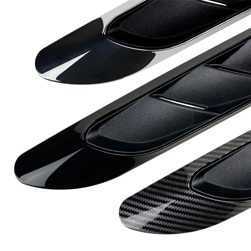 DT17 Side for Fender Vent Trim for E-Class W214 S214 2024+, Side Air Intake Hood Flow, Silver Plating ABS, 1 Pair