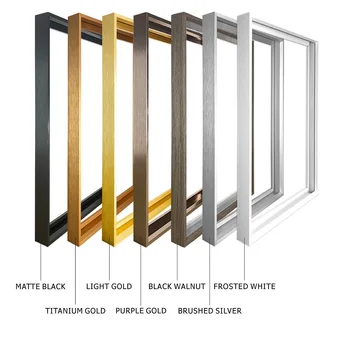 캔버스 그림 금속 알루미늄 외부 프레임, 유화 아트워크, 벽 예술 사진 포스터, 홈 데코, 8 가지 색상, 40x50, 30x40cm